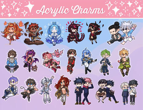 Acrylic Charm Chibis